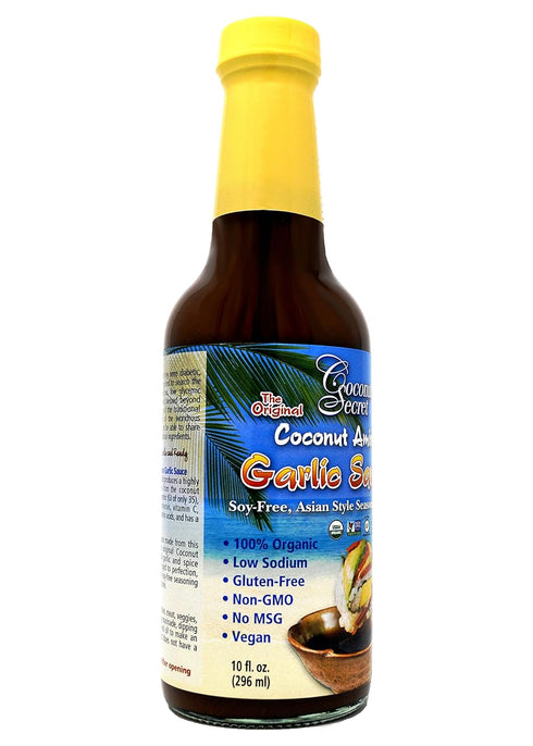 Coconut Secret Coconut Aminos Garlic Sauce (2 Pack) - 10 fl oz