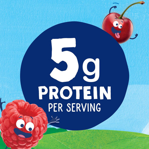 Stonyfield Organic 3.5 oz., 4Ct Kids Zero G Added Sugar Whole Milk Yogurt Pouches, Cherry Berry Pear