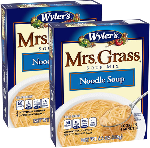 Mrs. Grass MRS GRASS MIX SOUP CHICKEN NOODLE, 4.2 OZ, 2 PACK