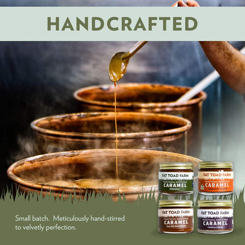 2oz, Fat Toad Farm Petit Quartet, Traditional Goats Milk Caramel Sauce, Original, Salted Bourbon, Vanilla Bean, Vermont