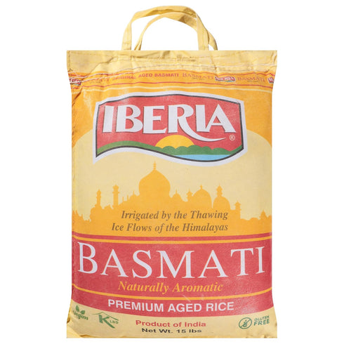 15 Iberia Premium Aged Indian Basmati Rice, Pounds