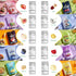 SUNGIVEN Pack 12 10.2 oz Mixed Freeze-Dried Fruit, Variety of Bag, Health Snack, Freeze Dried Apple Banana Strawberry