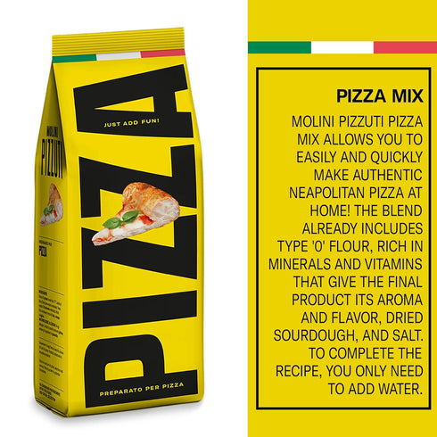 Molini Pizzuti 500g Pizza Dough Mix Authentic Italian Blend for Traditional Pizza Bag