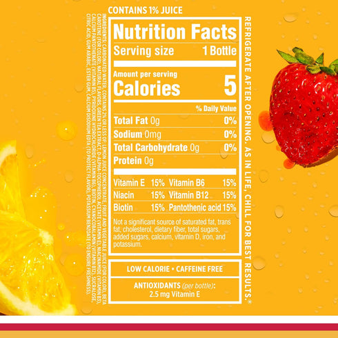 17 oz (Pack 12) Sparkling Ice, Strawberry Lemonade Sparkling Water, Zero Sugar Flavored Water, with Vitamins