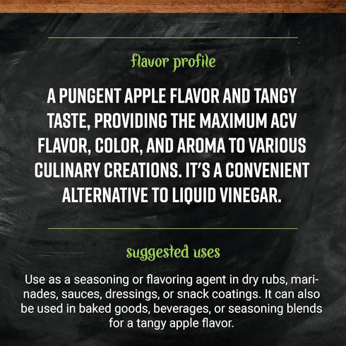 16 Frontier Bulk Apple Cider Vinegar Powder, Organic, Ounce