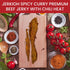 Pack, 10 oz Jerkioh Spicy Curry Premium Beef Jerky Authentic Vietnamese Street Food Flavor with Chili Heat | Gourmet