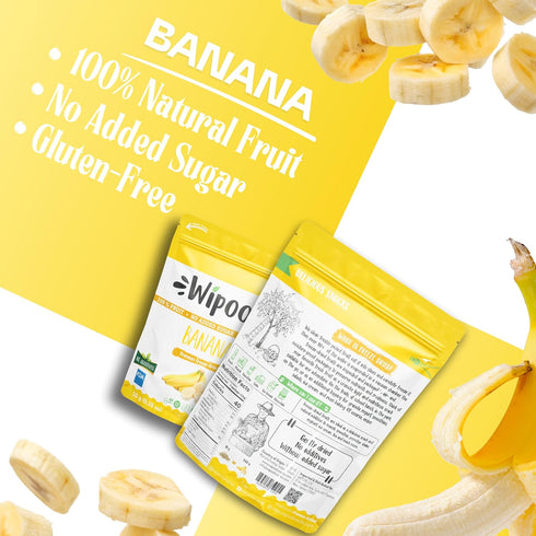 Frozen, (Pack 12, Wipool Snacks Freeze-Dried Fruit Slices, Dehydrated Fruits for Baking and Snacks, Perfectly So