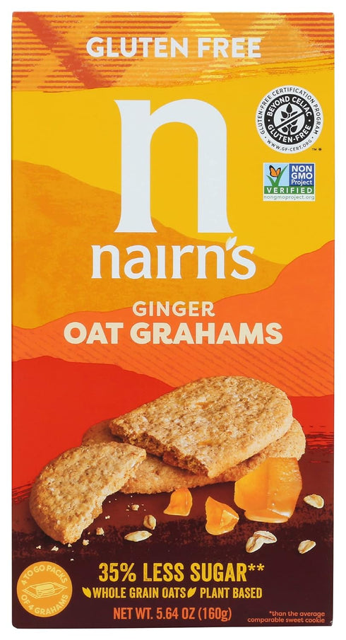 Nairn's Stem Ginger Oat Grahams Cookie, Gluten Free, 5.64 Ounces (Pack Of