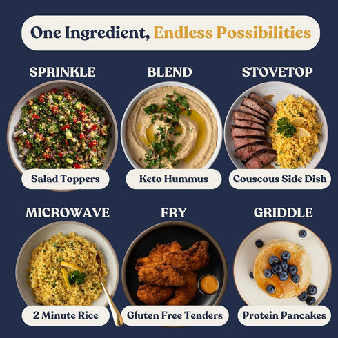16g 1g 15g 17 Servings(24oz) Chefs Kiss Lupin Flakes | Protein, Net Carbs, Fiber | Gluten Free, Low Glycemic, Low Carb
