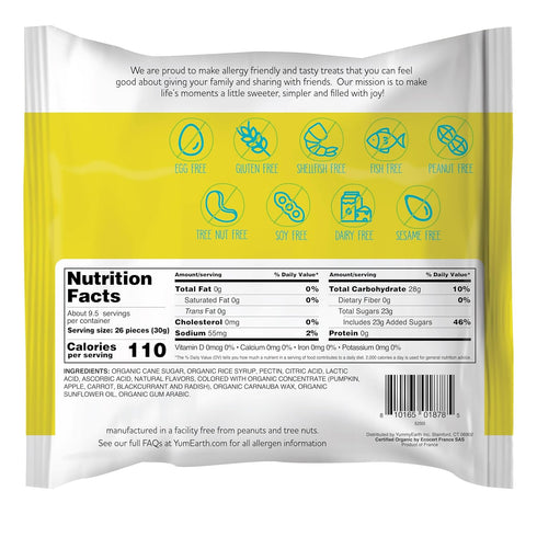 10 YumEarth Easter Candy Organic Jelly Beans - Spring Fruit Flavors, Gluten Free Snack - Allergy Friendly, Non-GMO