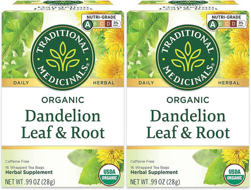 Traditional Medicinals Tea, Organic Dandelion Leaf and Root Tea, 16 Bags (Pack
