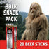 (20 Pack) 0.92 oz 5g 100% Jack Link's Original Zero Sugar Beef Sticks - Meat Sticks - Ready to Eat Protein Snacks