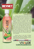 VIVALOE 16.9 oz./500 mL, 12 Count Watermelon Flavor Aloe Beverage All Natural Aloe Juice, fl.