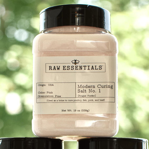 1 6.25% 19 Raw Essentials Modern Curing Salt No. Sodium Nitrite for Curing Bacon, Sausage, Jerky, Ham, and Corned Beef