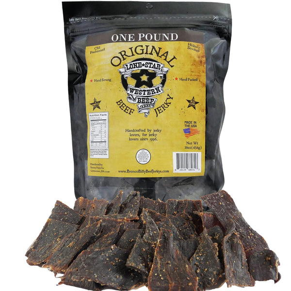 Lone Star Original Flavored Beef Jerky - 1 Pound Resealable Bag -