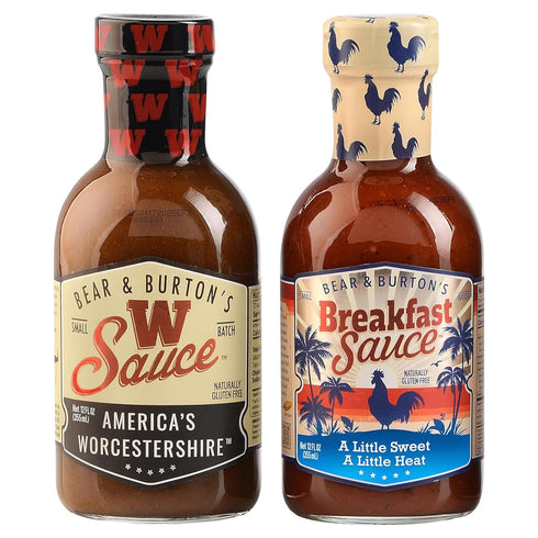 W Sauce 12oz & Breakfast Sauce 12oz 2pk Bundle