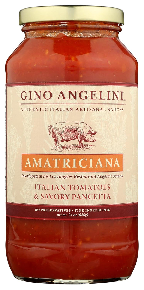 Gino Angelini Amatriciana Savory Bacon Pasta Sauce