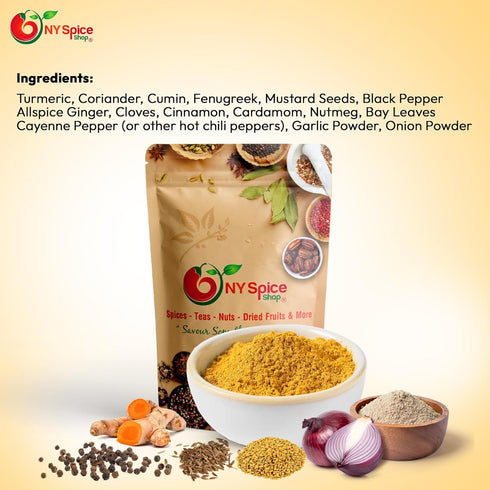 3 NY SPICE SHOP Jamaican Hot Curry Powder Jamaican Hot Curry Powder Seasoning - Curry Powder Spice - Golden Curry Mild