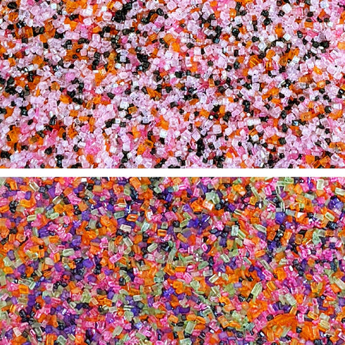 Set 2 Pack (4.6 OZ) Fancy Sprinkles Scream & Gleam Sugar Includes Scremsicle and Neon Nightmare
