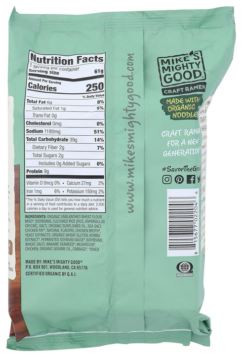 Pack, 2.1 Mikes Mighty Good, Ramen Miso Savory Pillow Ounce