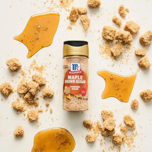 3.09 oz McCormick Finishing Sugar, Maple Brown Sugar, Limited Edition, Classic Flavor Pairing of Maple with Rich Brown