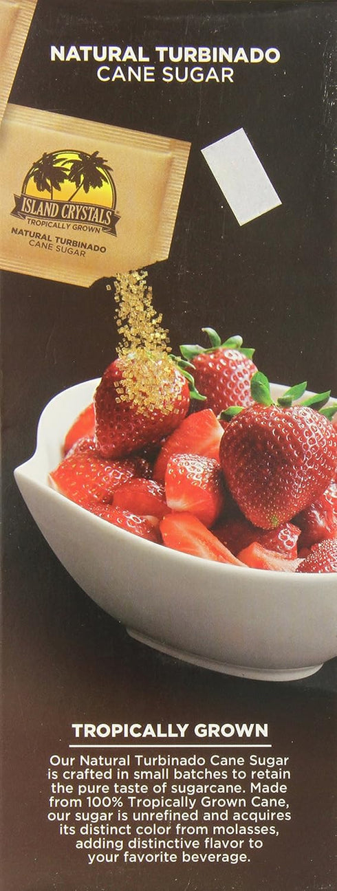 Island Crystals 4.67 Cane Sugar, Natural Turbinado, Ounce