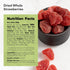 (1 LB) NUTS U.S. - Dried Whole Strawberries, Sweet, Dehydrated, NON-GMO Fruit Snacks In Resealable Bag!!!