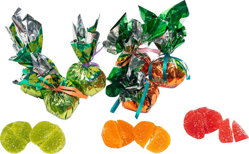 Generic Assorted Fruit Jelly Marmalade Slices Candy with Orange, Cranberry and Grape Flavor,