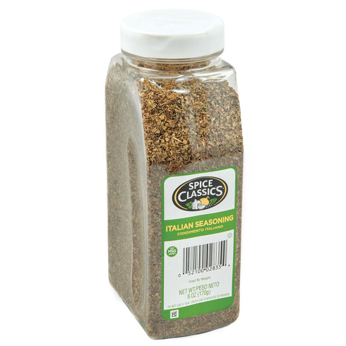 Spice Classics Italian Seasoning, 6 oz Container for Authentic Italian Cooking, Perfect for Sauces and Pasta