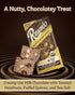 2.12 oz, Pack 1 Rawmio Hazelnut Quinoa Crunch Bark - Vegan Chocolate Bars