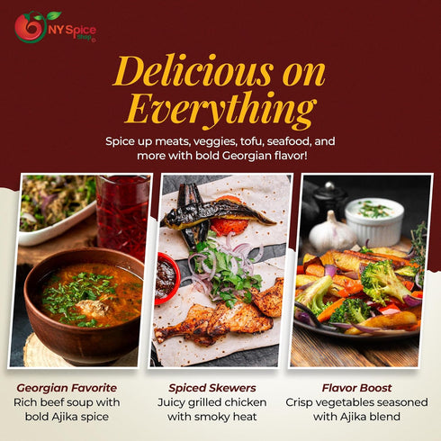 6 NY Spice Shop Ajika Seasoning - Ounce Natural Blend of Delicious Spices and Seasonings for Grilled Chicken, Georgian