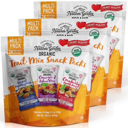 Nature's Garden Organic Trail Mix Snack, Multi Pack 28.8 oz - 24
