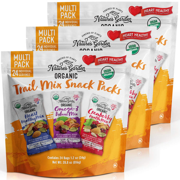 Nature's Garden Organic Trail Mix Snack, Multi Pack 28.8 oz - 24