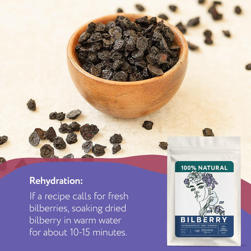 Bilberry (4 oz.) Bilberry Immunity, Wild Dried Fruits Tea - Superfood berries -Whortleberry (Vaccinium myrtillus)