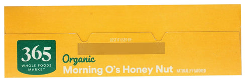 365 12.2 by Whole Foods Market, Organic Honey And Nut Morning O's Cereal, Ounce