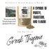 (3.52 oz) 3.52 oz Apsogo Organic Greek Thyme Premium Dried Thyme Leaves from Greece Aromatic for Cooking, Tea