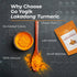 Go-Yogik Lakadong Turmeric Powder - 5.3oz, High Curcumin, Lab Tested, Superfood, Traditionally Grown from India