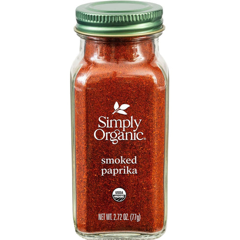 Simply Organic Smoked Paprika, 2.72 Ounce - Oak Wood Smoked Spanish Paprika with Deep Smoky Flavor