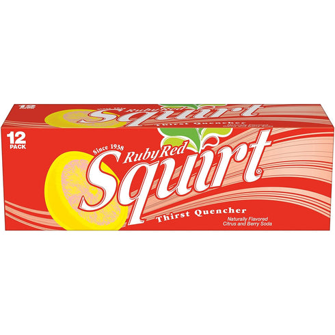 Squirt 12 oz 12 pack Ruby Red Grapefruit Soda, fl cans