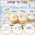 56 PCS White Cheese Markers - Cake Topper Toothpick Flags for Charcuterie Board, Buffet Labels, Appetizer Signs,