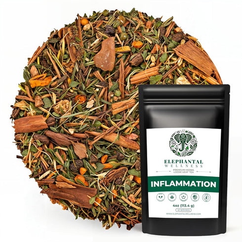 Elephantal Wellness Premium Inflammation Herbal Tea | Comfort & Mobility Blend with Turmeric, Boswellia,