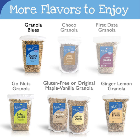 12 oz. (Pack 2) True North Granola Granola Blues with Dried Blueberries, Almonds and Cashews, All Natural and Non-GMO