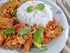 Generic spicy wing powder coarse chili lime shake seasoning fried chicken coating mix vegan no msg