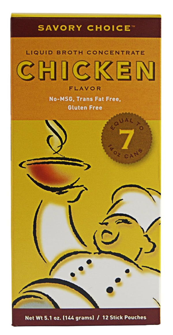 Savory Choice Chicken Broth Concentrate, 5.1 Ounce Box