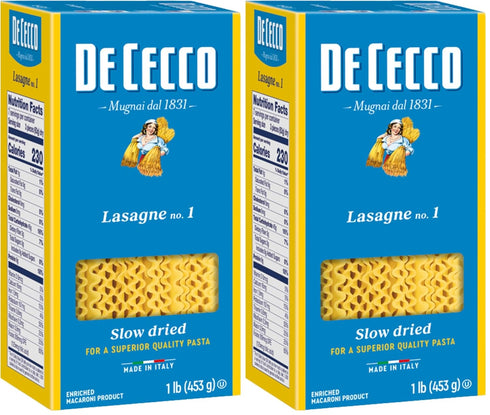 De Cecco Lasagne Pasta, 16 Oz (Pack of 2)