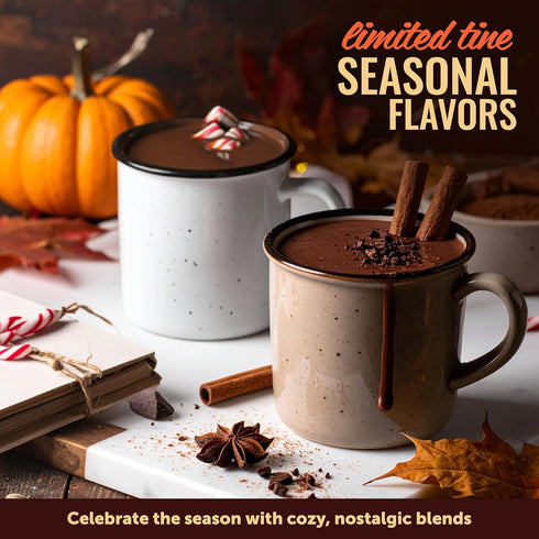 8 oz Castle Kitchen Sugar Free Double Decadent Dark Hot Chocolate - Premium Plant Based, Dairy Free, Gluten-Free Vegan