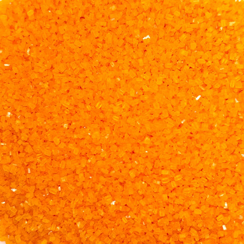 PRSM Sugar Co, LLC 14 1lb. PRSM Sugar Co, Bright Orange Confectioner's AA Sugar, Dye Free, Allergen Free