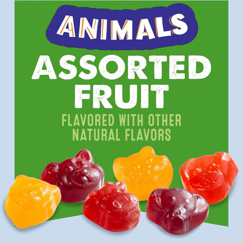Pack, 40 32 oz Mott's Fruit Flavored Snacks, Animals Assorted Fruit, Gluten Free Snack, Family Ct