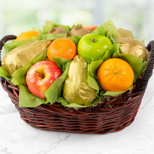 Joyful Birthday Fruit Basket Surprise