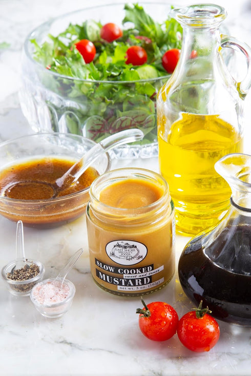 5 oz East Shore Sweet & Tangy Mustard Gourmet Dipping Mustard for Pretzels, Sandwiches & Glazes, Jar